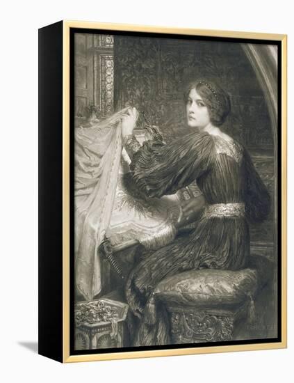 Penelope, Engraved by Norman Hirst (1862-C.1955) Pub. by Frost and Reed, 1903 (Mezzotint)-Frank Bernard Dicksee-Framed Premier Image Canvas