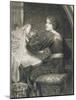Penelope, Engraved by Norman Hirst (1862-C.1955) Pub. by Frost and Reed, 1903 (Mezzotint)-Frank Bernard Dicksee-Mounted Giclee Print