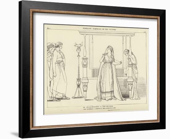 Penelope Surprised by the Suitors-John Flaxman-Framed Giclee Print