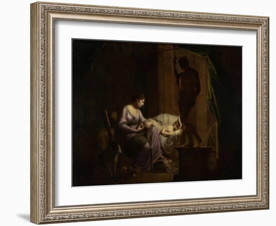 Penelope Unraveling Her Web, 1783-4-Joseph Wright of Derby-Framed Giclee Print