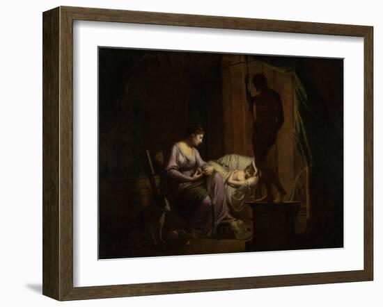 Penelope Unraveling Her Web, 1783-4-Joseph Wright of Derby-Framed Giclee Print