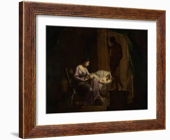 Penelope Unraveling Her Web, 1783-4-Joseph Wright of Derby-Framed Giclee Print