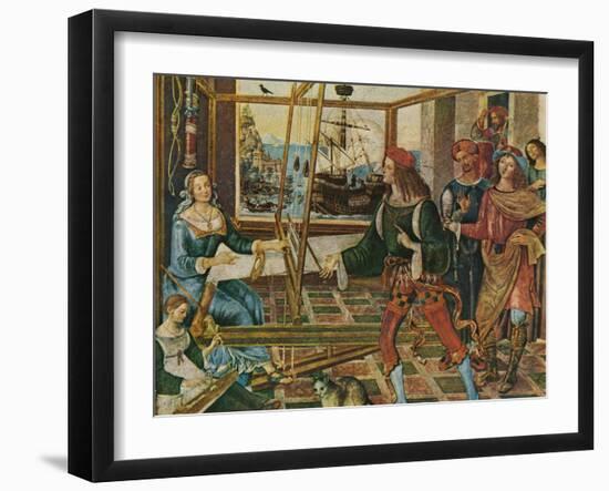 'Penelope with the Suitors', 1509, (1909)-Bernardino Pinturicchio-Framed Giclee Print