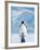 Penguin and Chick-null-Framed Art Print