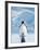 Penguin and Chick-null-Framed Art Print