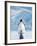 Penguin and Chick-null-Framed Art Print