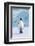 Penguin and Chick-null-Framed Art Print