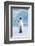 Penguin and Chick-null-Framed Art Print