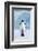 Penguin and Chick-null-Framed Art Print