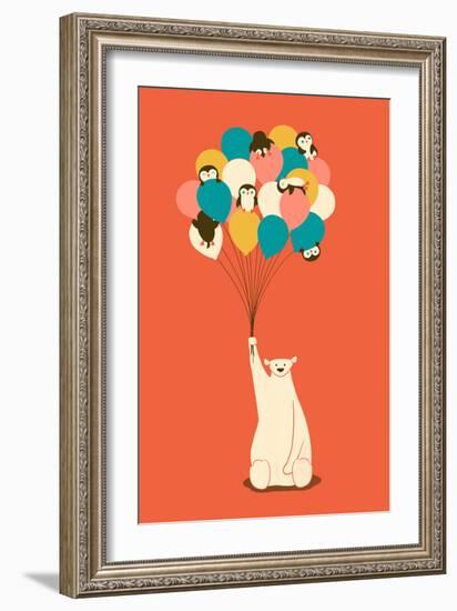 Penguin Bouquet-Jay Fleck-Framed Art Print