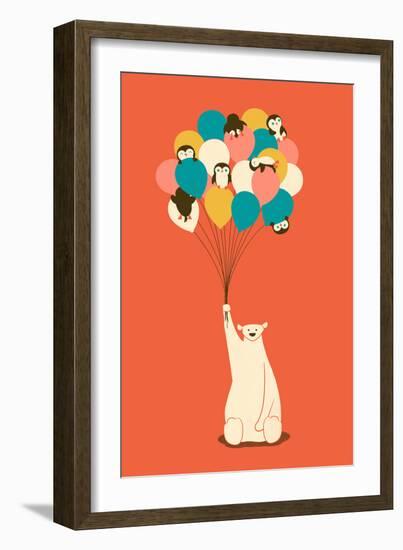 Penguin Bouquet-Jay Fleck-Framed Art Print