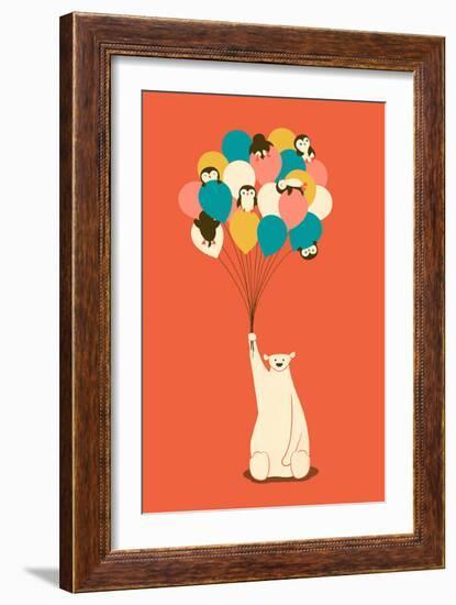 Penguin Bouquet-Jay Fleck-Framed Art Print