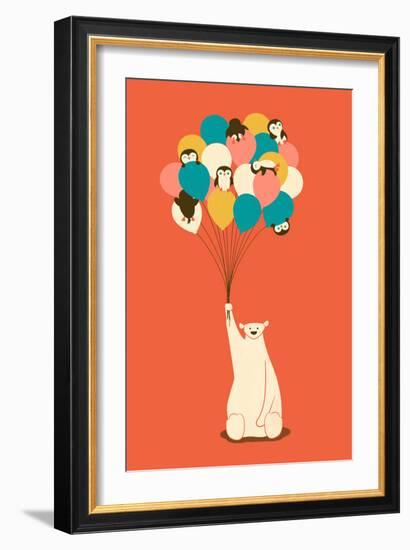 Penguin Bouquet-Jay Fleck-Framed Art Print