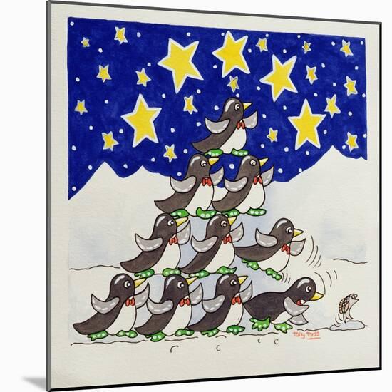 Penguin Formation, 2005-Tony Todd-Mounted Giclee Print