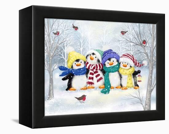 Penguin Friends-MAKIKO-Framed Premier Image Canvas