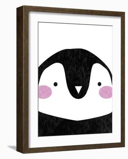 Penguin Hugs-Clara Wells-Framed Art Print