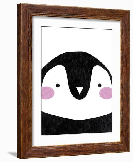 Penguin Hugs-Clara Wells-Framed Art Print