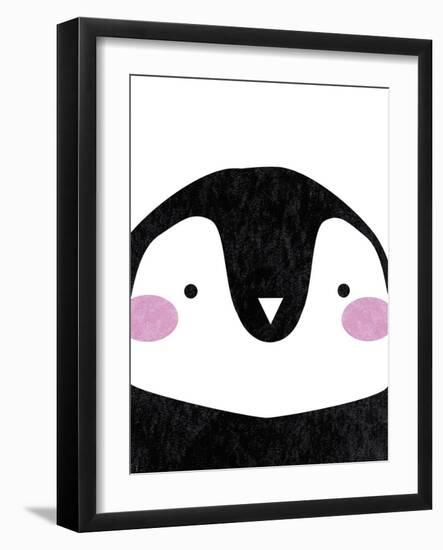 Penguin Hugs-Clara Wells-Framed Art Print