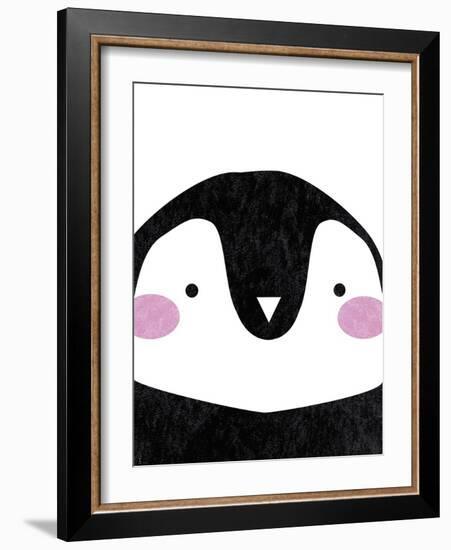 Penguin Hugs-Clara Wells-Framed Art Print