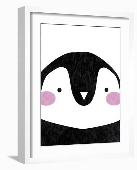 Penguin Hugs-Clara Wells-Framed Art Print