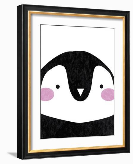 Penguin Hugs-Clara Wells-Framed Art Print