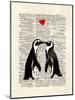 Penguin Lovers-Matt Dinniman-Mounted Art Print
