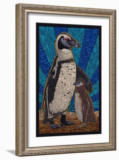 Penguin - Mosaic-Lantern Press-Framed Art Print