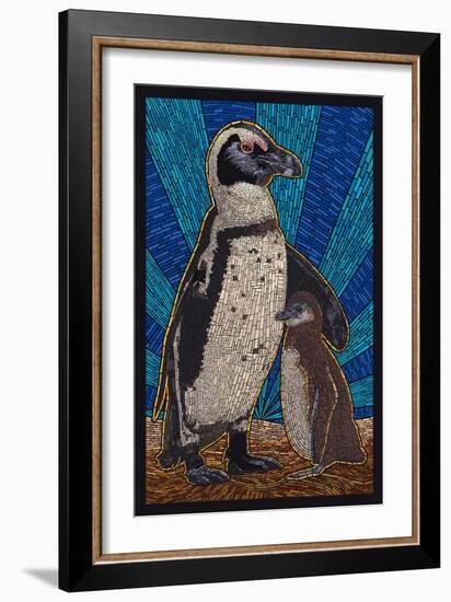 Penguin - Mosaic-Lantern Press-Framed Art Print