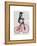 Penguin on Bicycle-Fab Funky-Framed Stretched Canvas