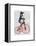 Penguin on Bicycle-Fab Funky-Framed Stretched Canvas