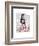 Penguin on Bicycle-Fab Funky-Framed Art Print