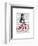 Penguin on Bicycle-Fab Funky-Framed Art Print