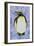 Penguin on Stained Glass-Pat Scott-Framed Giclee Print