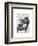 Penguin Reading Newspaper-Fab Funky-Framed Art Print