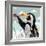 Penguin Stroll-Anna Polanski-Framed Art Print