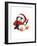 Penguin With Robin-MAKIKO-Framed Giclee Print