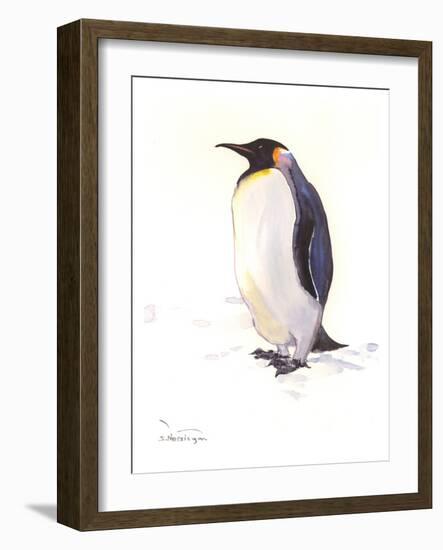 Penguin-Suren Nersisyan-Framed Art Print