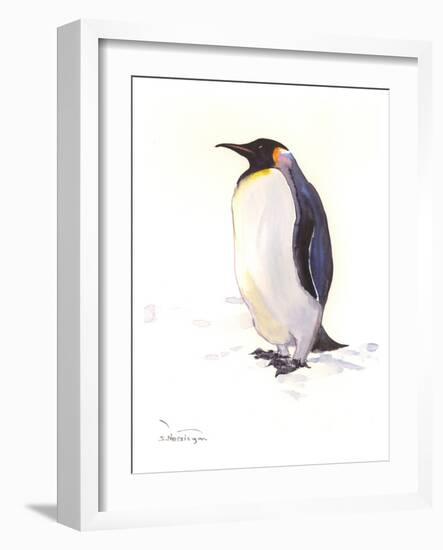 Penguin-Suren Nersisyan-Framed Art Print