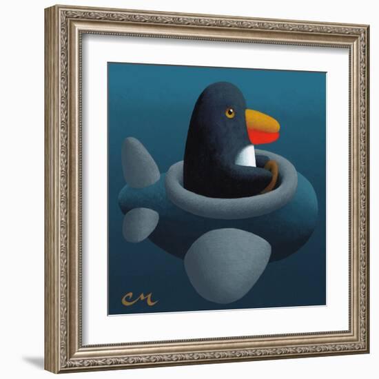 Penguin-Chris Miles-Framed Art Print