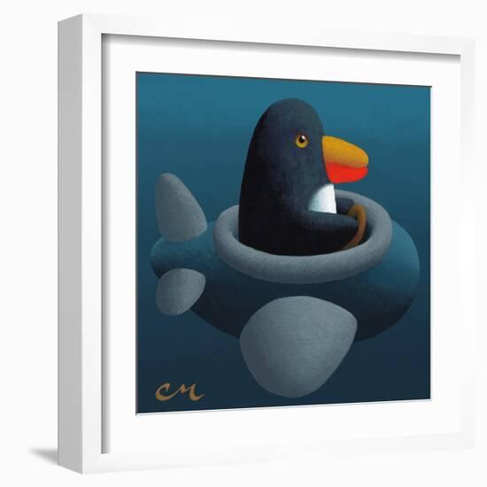 Penguin-Chris Miles-Framed Art Print