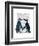 Penguins in Love-Fab Funky-Framed Art Print