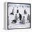 Penguins in the Snow-null-Framed Premier Image Canvas