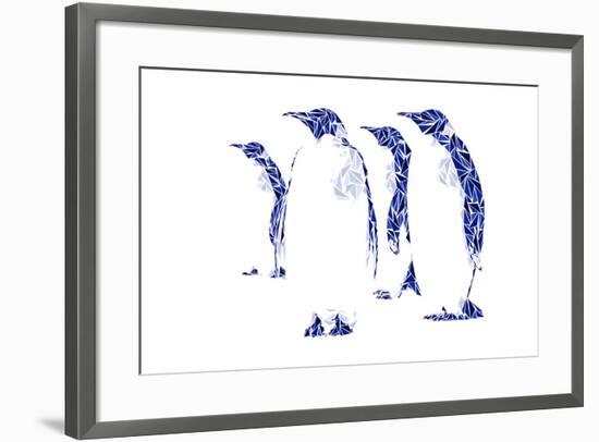 Penguins-Cristian Mielu-Framed Premium Giclee Print