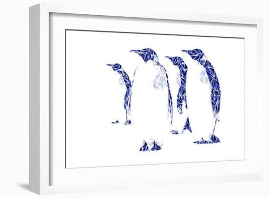 Penguins-Cristian Mielu-Framed Art Print