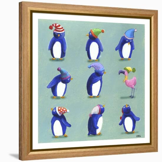 Penguins-Louise Tate-Framed Premier Image Canvas