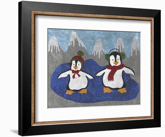 Penguins-Erin Clark-Framed Giclee Print