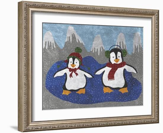 Penguins-Erin Clark-Framed Giclee Print