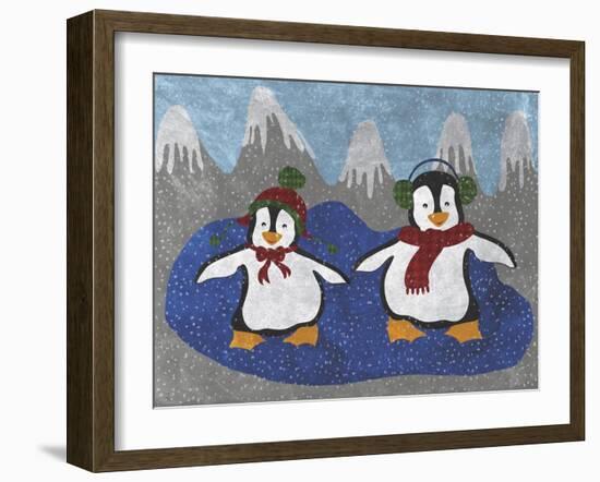 Penguins-Erin Clark-Framed Giclee Print