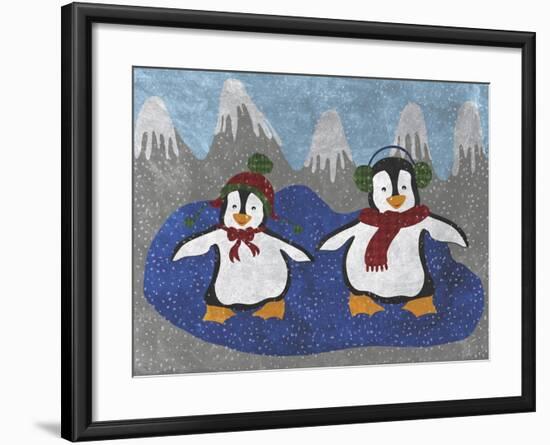 Penguins-Erin Clark-Framed Giclee Print