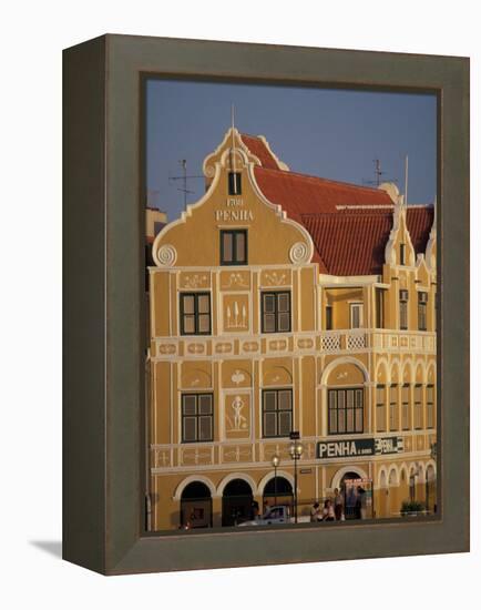 Penha and Sons Building, Willemstad, Curacao, Caribbean-Robin Hill-Framed Premier Image Canvas